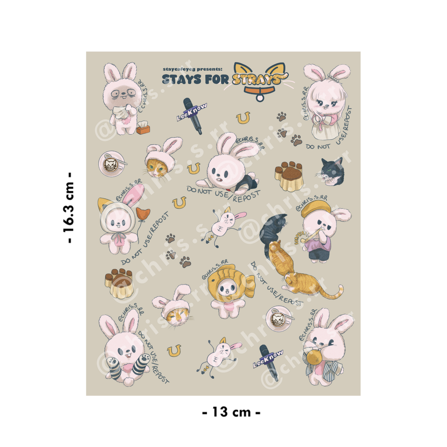 Stays For Strays - Sticker Sheet IN-STOCKS