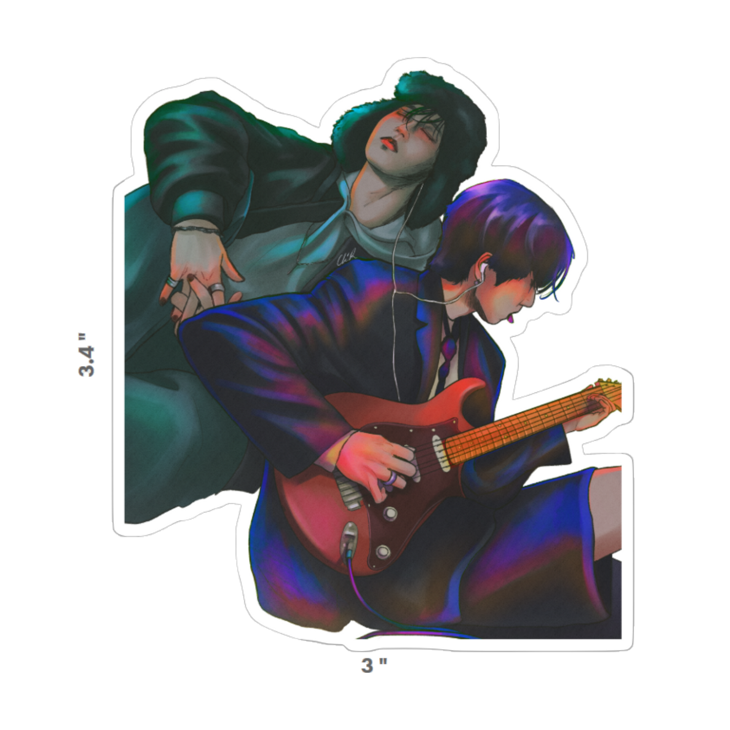 Alien / Human - Vinyl Sticker