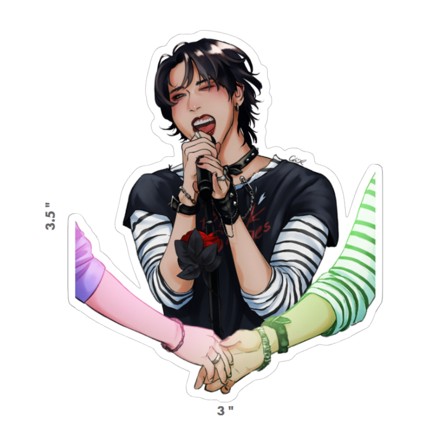 Hold My Hand - Vinyl Sticker