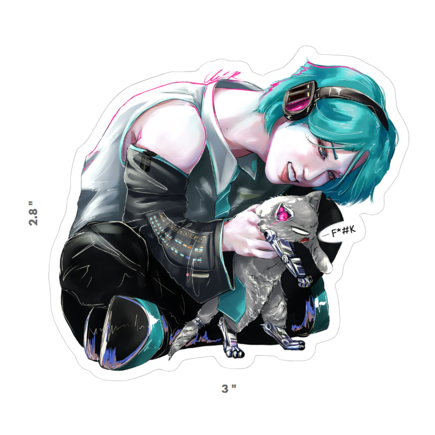 Hansune Miku - Vinyl Sticker